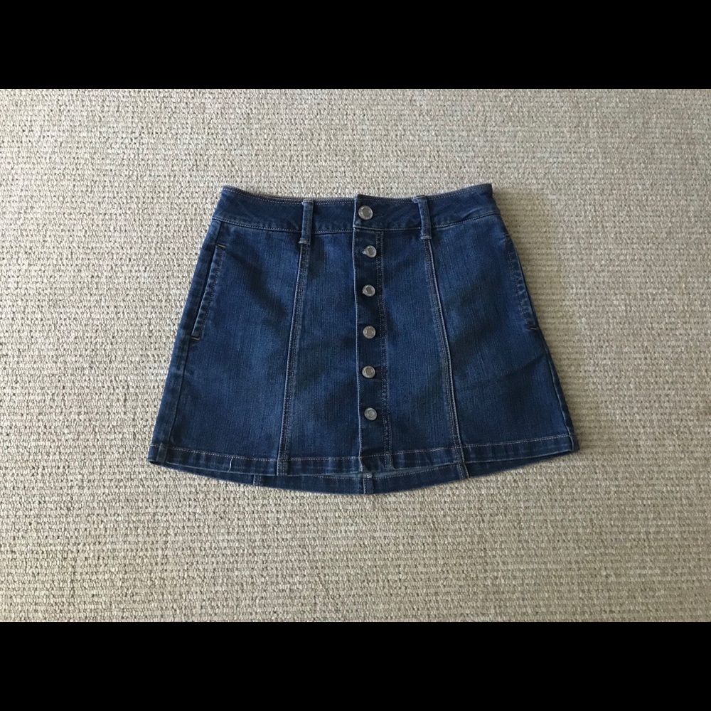 AEO denim mini skirt